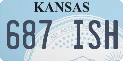 KS license plate 687ISH