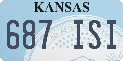 KS license plate 687ISI