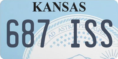 KS license plate 687ISS