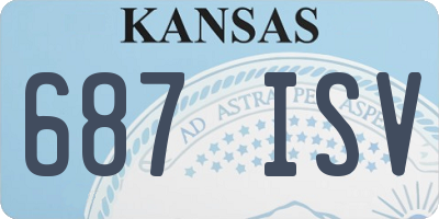 KS license plate 687ISV