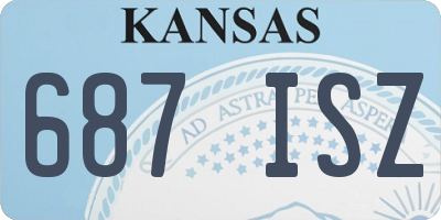 KS license plate 687ISZ
