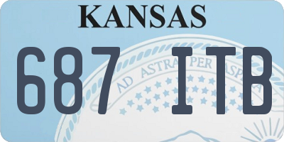 KS license plate 687ITB