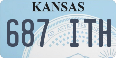KS license plate 687ITH