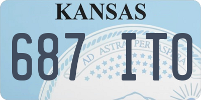 KS license plate 687ITO