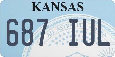 KS license plate 687IUL