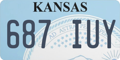 KS license plate 687IUY