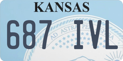 KS license plate 687IVL