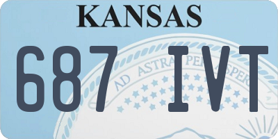 KS license plate 687IVT