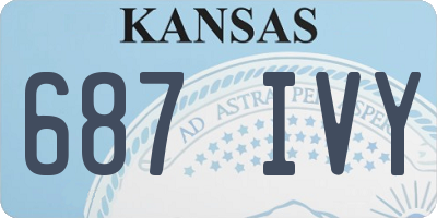 KS license plate 687IVY
