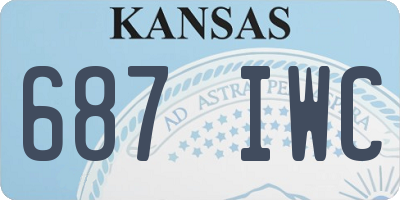 KS license plate 687IWC