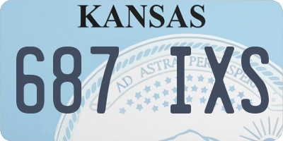 KS license plate 687IXS