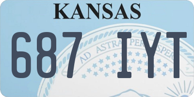 KS license plate 687IYT