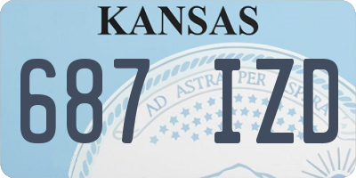 KS license plate 687IZD