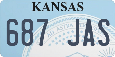 KS license plate 687JAS