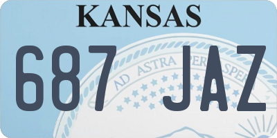 KS license plate 687JAZ