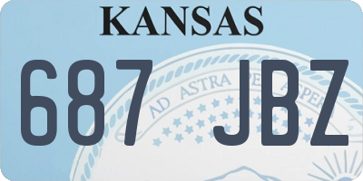 KS license plate 687JBZ