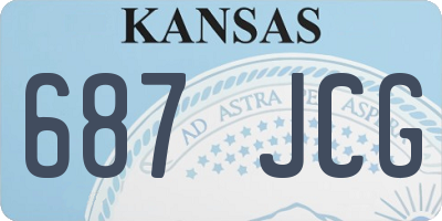 KS license plate 687JCG