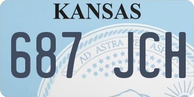 KS license plate 687JCH
