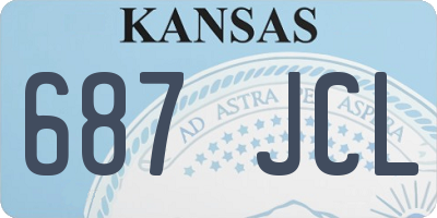 KS license plate 687JCL