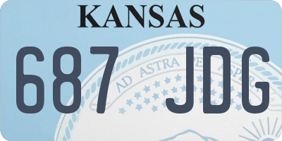 KS license plate 687JDG