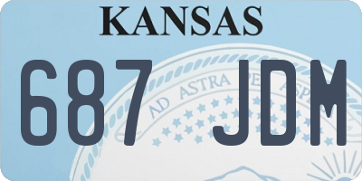 KS license plate 687JDM