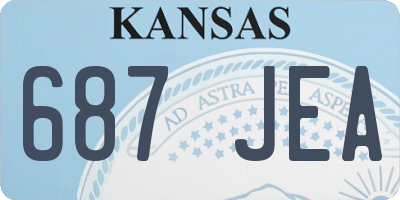KS license plate 687JEA