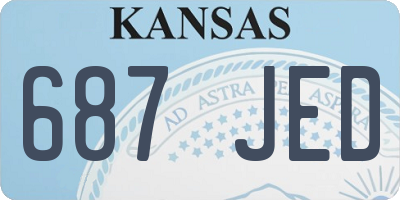 KS license plate 687JED