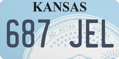 KS license plate 687JEL