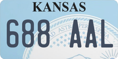 KS license plate 688AAL