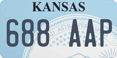 KS license plate 688AAP