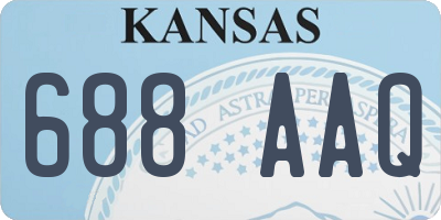 KS license plate 688AAQ