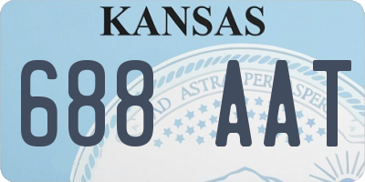 KS license plate 688AAT