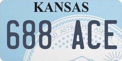 KS license plate 688ACE