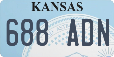 KS license plate 688ADN