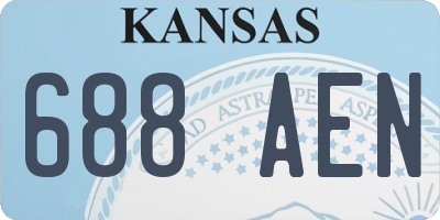 KS license plate 688AEN