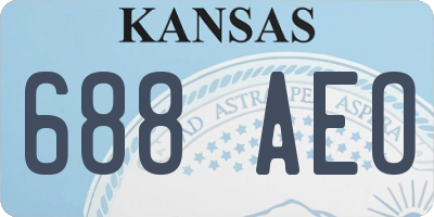 KS license plate 688AEO