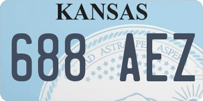 KS license plate 688AEZ