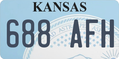 KS license plate 688AFH