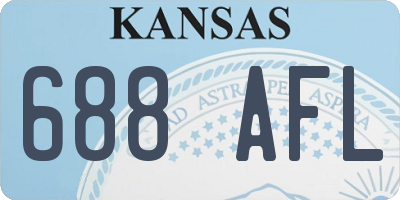 KS license plate 688AFL