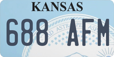 KS license plate 688AFM