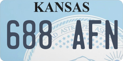 KS license plate 688AFN