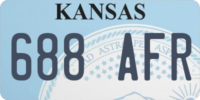 KS license plate 688AFR