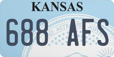 KS license plate 688AFS