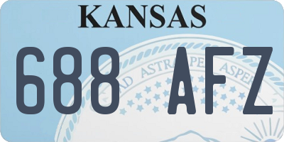 KS license plate 688AFZ