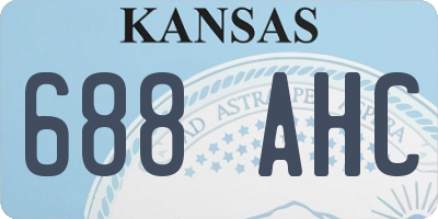 KS license plate 688AHC