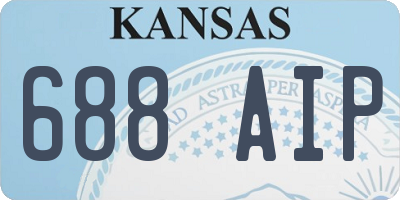 KS license plate 688AIP