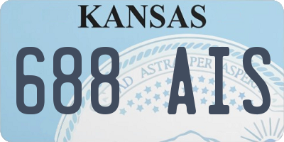 KS license plate 688AIS