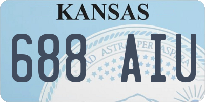 KS license plate 688AIU