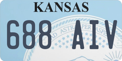 KS license plate 688AIV