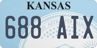 KS license plate 688AIX